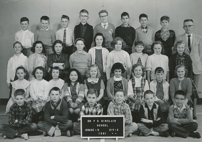 Dr. F. D. Sinclair School - Surrey, BC - Grade 5 - Spring 1961